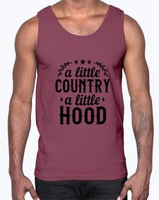 a little country a little hood 181#- western- Cotton Tank