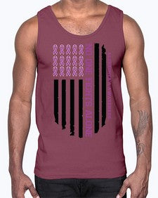 alzheimers awareness style 92#- alzheimers- Cotton Tank