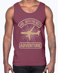 and onto the next adventure  10#- airplane- Cotton Tank