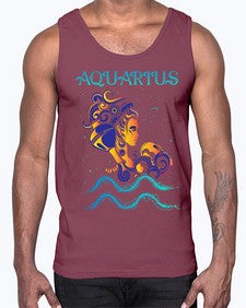 aquarius 13#- aquarius- Cotton Tank