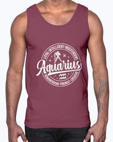aquarius 77#- aquarius- Cotton Tank