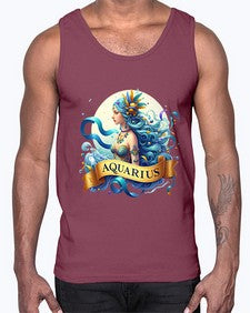 aquarius 84#- aquarius- Cotton Tank