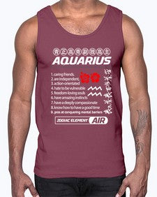 aquarius 85#- aquarius- Cotton Tank