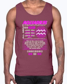 aquarius 86#- aquarius- Cotton Tank