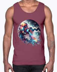 aquarius 88#- aquarius- Cotton Tank