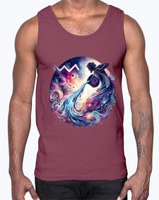 aquarius 89#- aquarius- Cotton Tank
