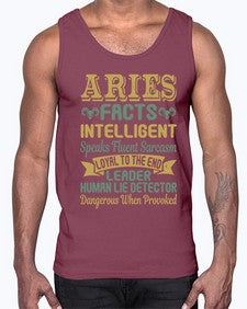 aries 123#- aries- Cotton Tank