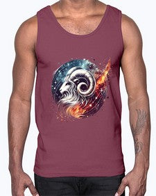 aries 124#- aries- Cotton Tank