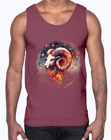 aries 125#- aries- Cotton Tank
