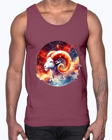 aries 128#- aries- Cotton Tank
