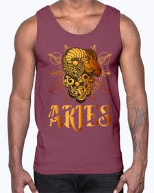 aries 14#- aries- Cotton Tank