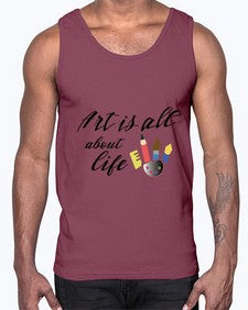 art is life 241#- art pop art- Cotton Tank