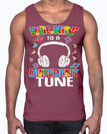 autism game rocking to a 23#- autism- Cotton Tank