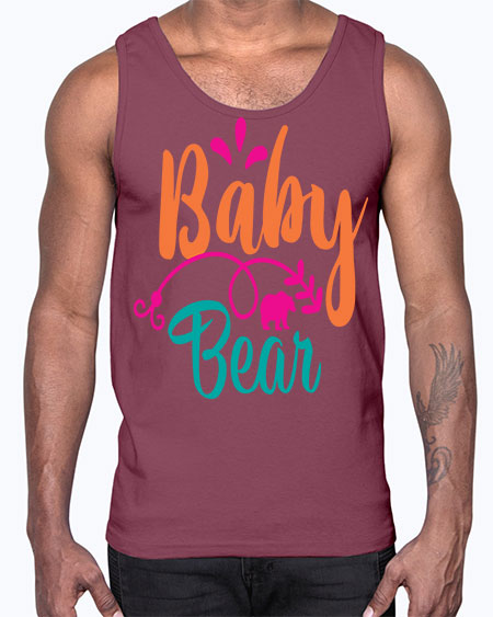baby bear 11#- bears - animals- Cotton Tank