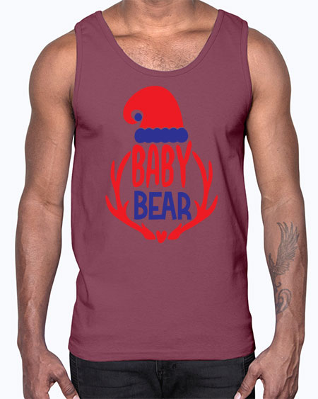 baby bear 19#- bears - animals- Cotton Tank