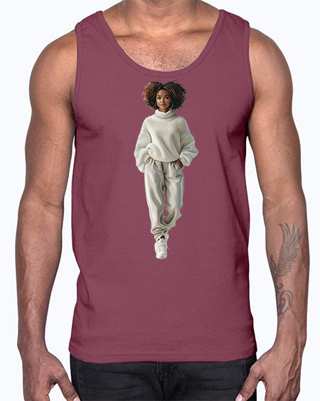 beautiful girl 13#-  fashion- Cotton Tank