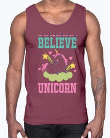 believe unicorn 45#- unicorn- Cotton Tank