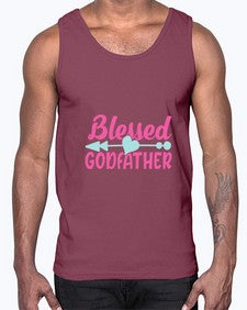 blessed godfather 102#- god parent- Cotton Tank