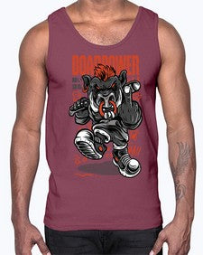 boar power 266#- art pop art- Cotton Tank