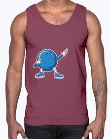 bowling ball dabbing bowling 276#- bowling- Cotton Tank