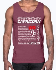 capricorn 207#- capricorn- Cotton Tank