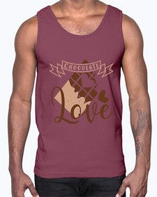 chocolate love 96#- chocolate- Cotton Tank