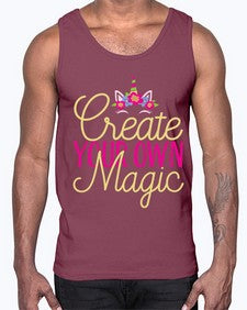 create your own magic 82#- unicorn- Cotton Tank