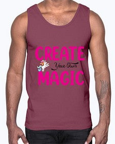 create your own magic 86#- unicorn- Cotton Tank