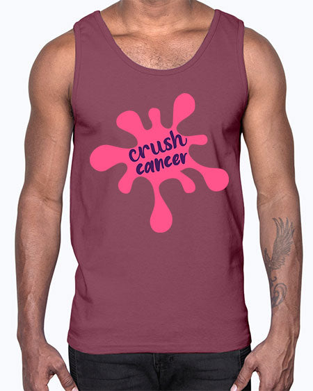crush cancer Style 14#- breast cancer- Cotton Tank
