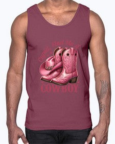 cupid find me a cowboy western 359#- western- Cotton Tank