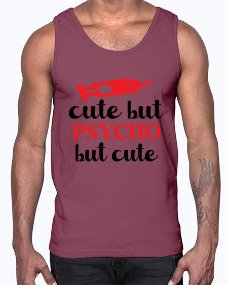 cute but psycho but cute 275#- general science- Cotton Tank