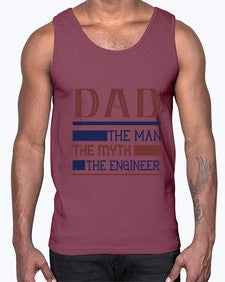 dad the man the myth the engineer Style 110#- engineer- Cotton Tank