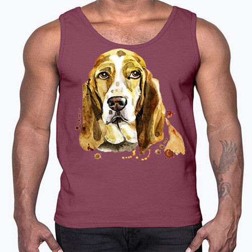 dog 107#- dogs- Cotton Tank