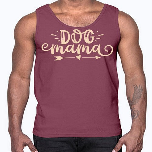 dog mama 83#- dogs- Cotton Tank