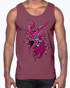 dragon 177#- dragon- Cotton Tank