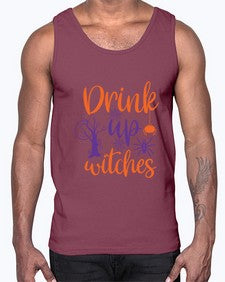 drink up witches 40#- witch- Cotton Tank
