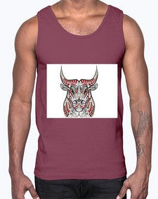 ethnic bull 418#- mandala- Cotton Tank