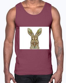 ethnic kangaroo 427#- mandala- Cotton Tank