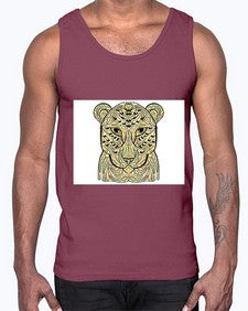 ethnic leopard 429#- mandala- Cotton Tank