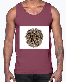 ethnic lion 430#- mandala- Cotton Tank