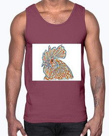 ethnic rooster 438#- mandala- Cotton Tank