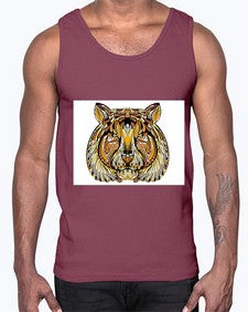 ethnic tiger 439#- mandala- Cotton Tank
