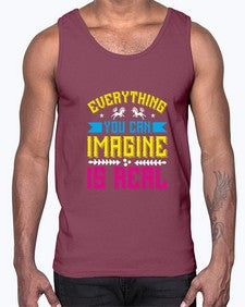 everything you can imagine is real 130#- unicorn- Cotton Tank