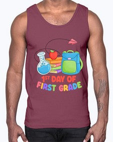first day of first Grade 100#- first grade- Cotton Tank
