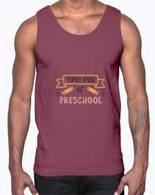 first day of preschool 110#- first grade- Cotton Tank