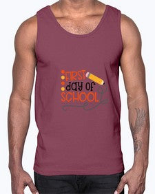 first day of school 113#- first grade- Cotton Tank