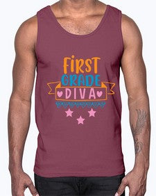 first grade diva 125#- first grade- Cotton Tank