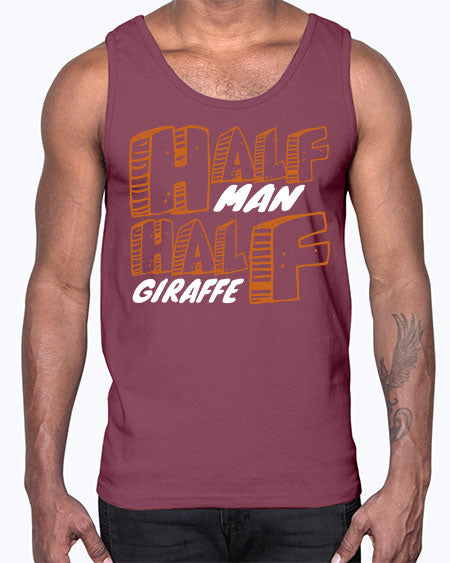 half man half giraffe- giraffee- Cotton Tank