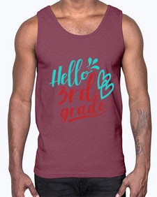 hallo third grade 231#- third grade- Cotton Tank