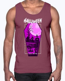 halloween 498#- art pop art- Cotton Tank